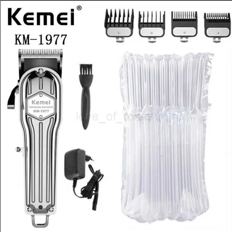 Kemei KM-1977 Rechargeable Electric Hair Clipper Metal High Speed