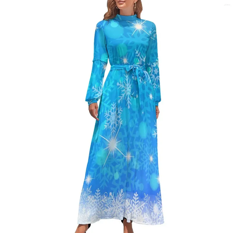Snowflake Casual Ankle-Length Dress with Hooded Collar and Empire Waist in Blue Polyester from Dhgate Basic & Casual Dresses - price 39.19 Snowflake Casual Ankle-Length Dress with Hooded Collar and Empire Waist in Blue Polyester from Dhgate Basic & Casual Dresses - price 39.19