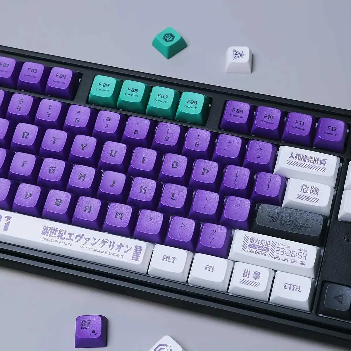 Ꭲ♡ Cute Anime Keycap Set: 130 PBT XDA Profile Keys for MX