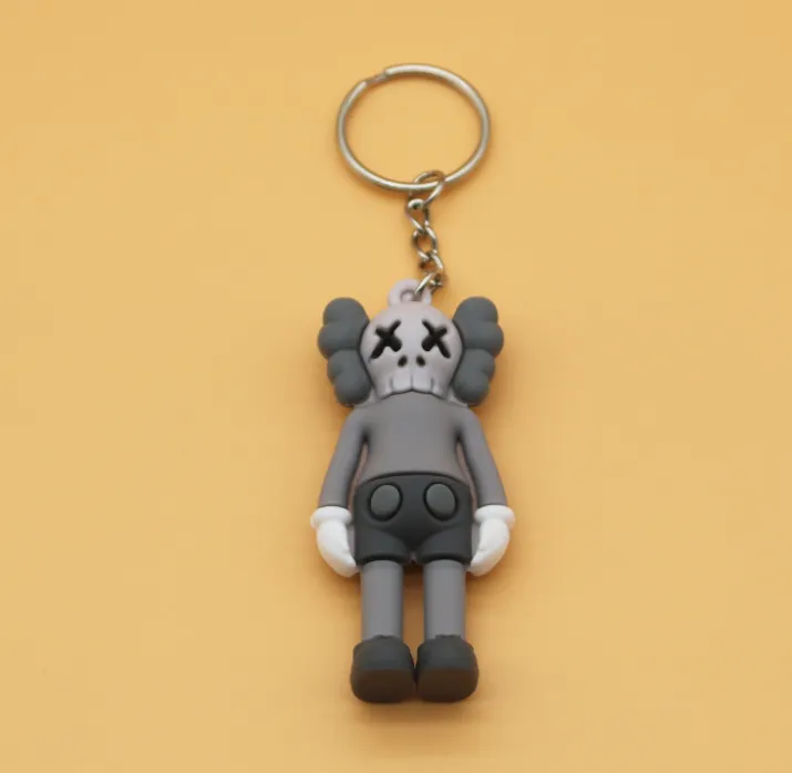 Digital Voice Recording Keychain Square Pattern Zinc Alloy Blue