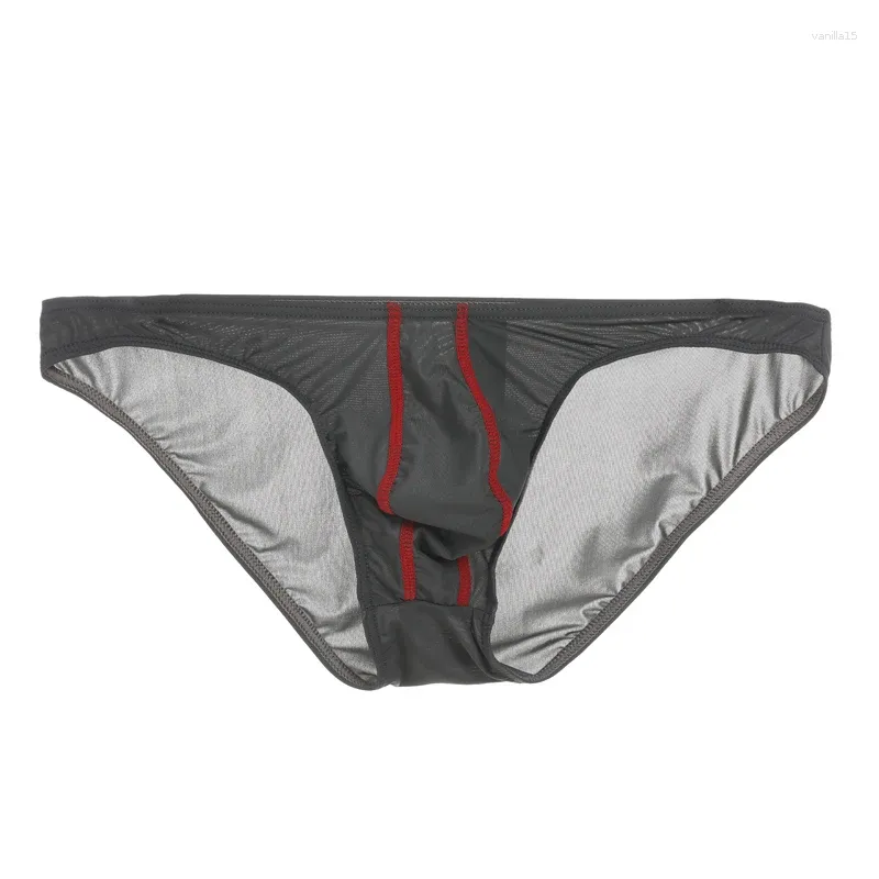 Calzoncillos De Los Hombres Calzones Sexy De La Altura De La Cubierta De La Cubierta Bikini Ropa Interior Transpirable Delgada Seda De Hielo De 4 97 DHgate