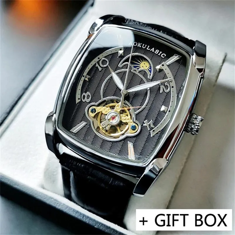 DHgate.com:AOKULASIC Mens Automatic Skeleton Wristwatch DHgate.com:AOKULASIC Mens Automatic Skeleton Wristwatch