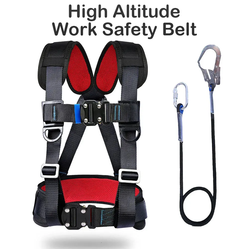 Save Big on Bulk Climbing Safety Belt Rock Climbing Harness With Three  Point Safety Rope Durable Fall Protection Belt For Elevated Construction  And