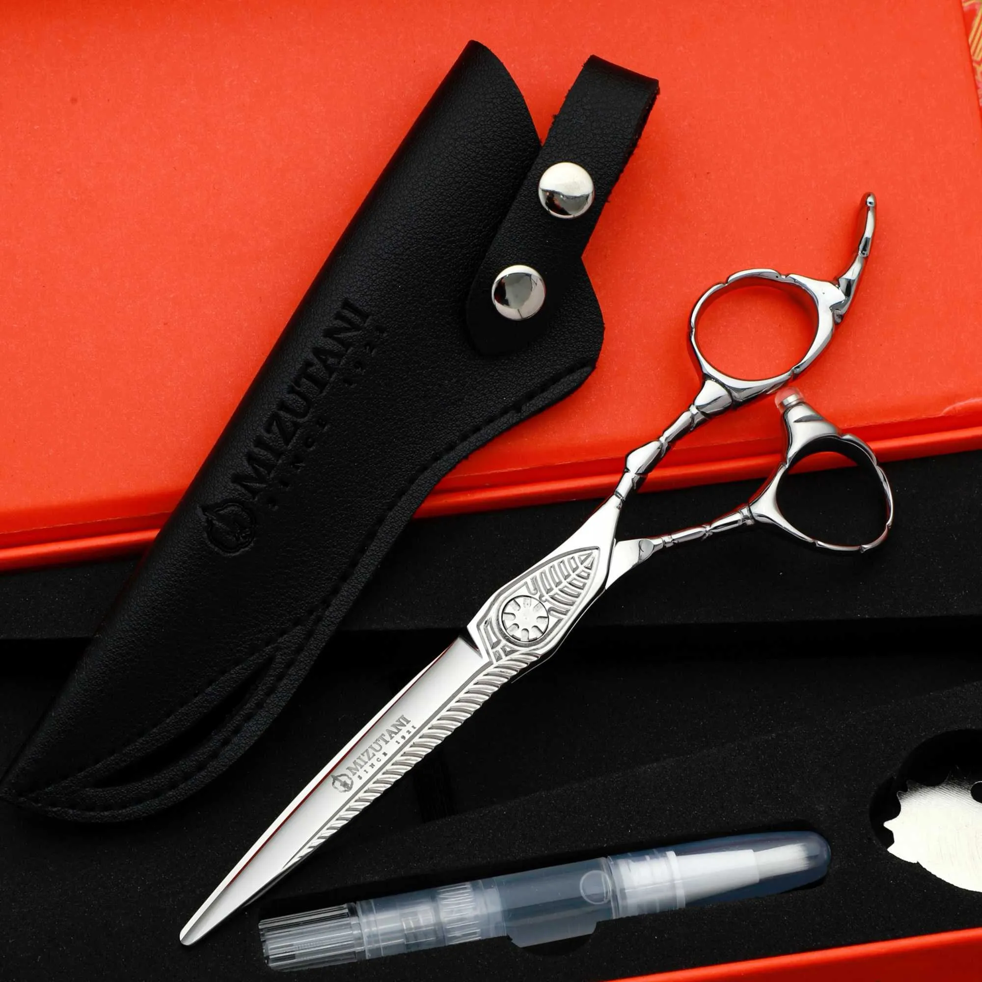 Japan Mizutani VG10 Steel Barber Hair Cutting Scissors 7