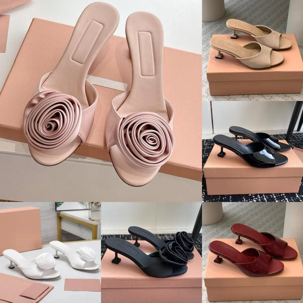 with box designer high heels women luxury Dress Shoes patent leather triple black gold nuede red silver womens lady fashion sandals Party Wedding
