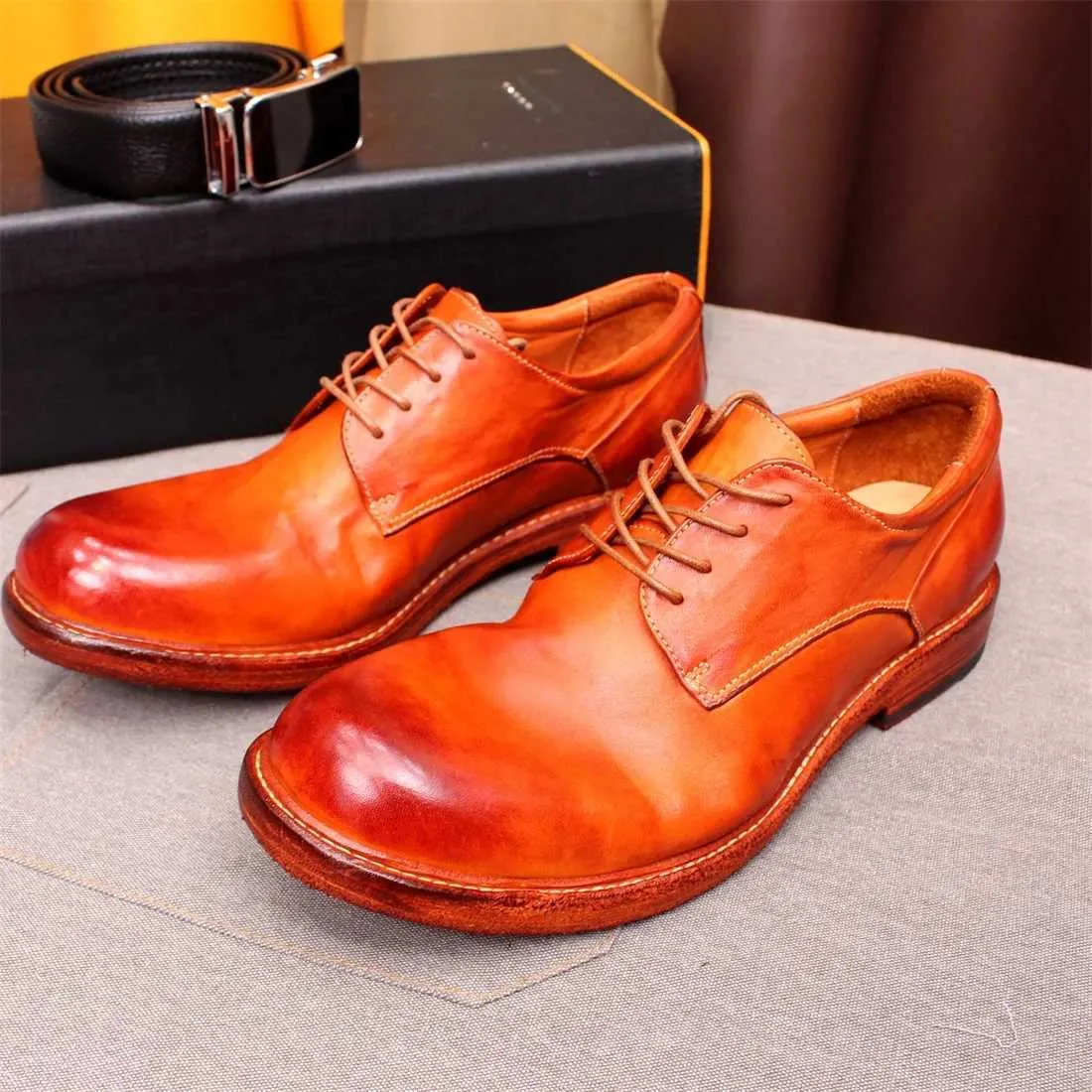 DHgate.com:Handmade Goodyear Welted Derby Dress Shoes