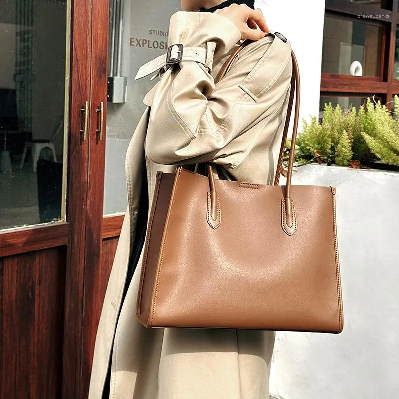 DHgate Totes Womens High end Leather Handbag with Large Capacity for Commuting Work Bags Luggage Accessories