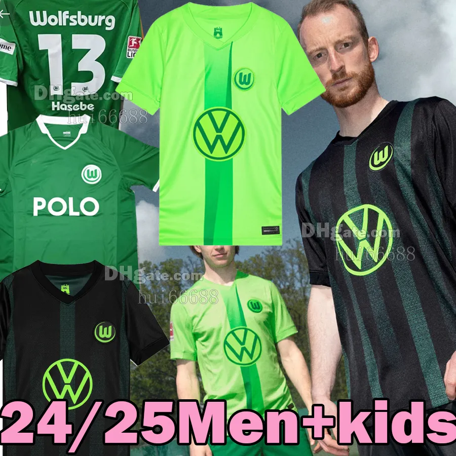 VfL Wolfsburg Retro Soccer Jersey: 23/24 Home & Away Kits