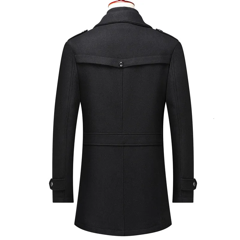 Winter Style Fashion Dressy Coats For Men Men's Notch Lapel Double