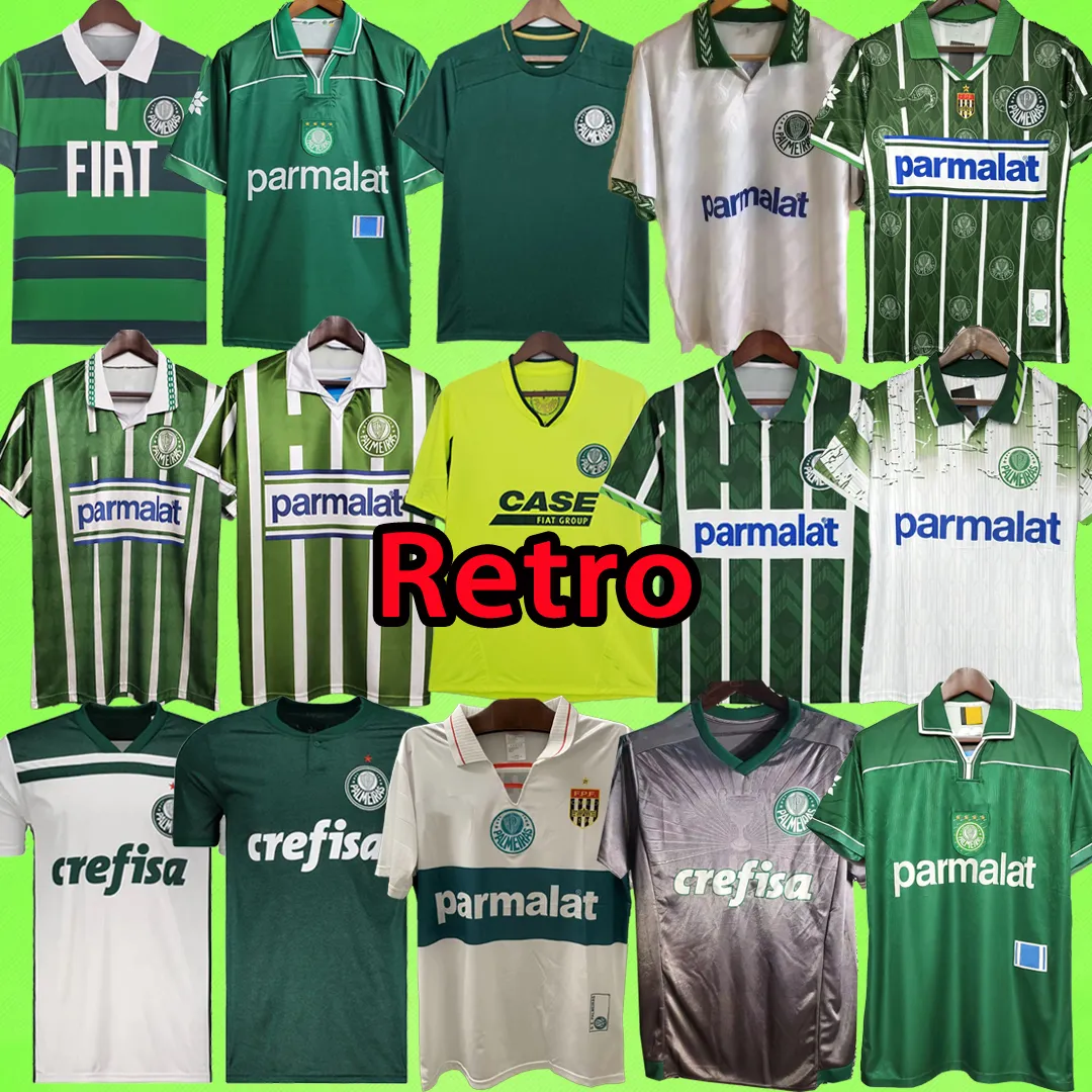 PALMEIRAS Soccer Jerseys Retro JUNIOR vintage Camiseta de futbol 1980 92 93 94 95 96 97 98 99 00 10 11 14 15 16 18 19 football shirt T ENDRICK ESTEVAO