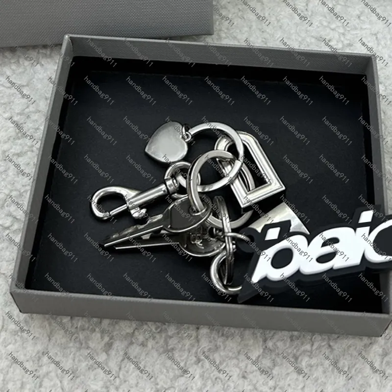 Designer Rodeo Leather Keychain With Metal Lock Chain And