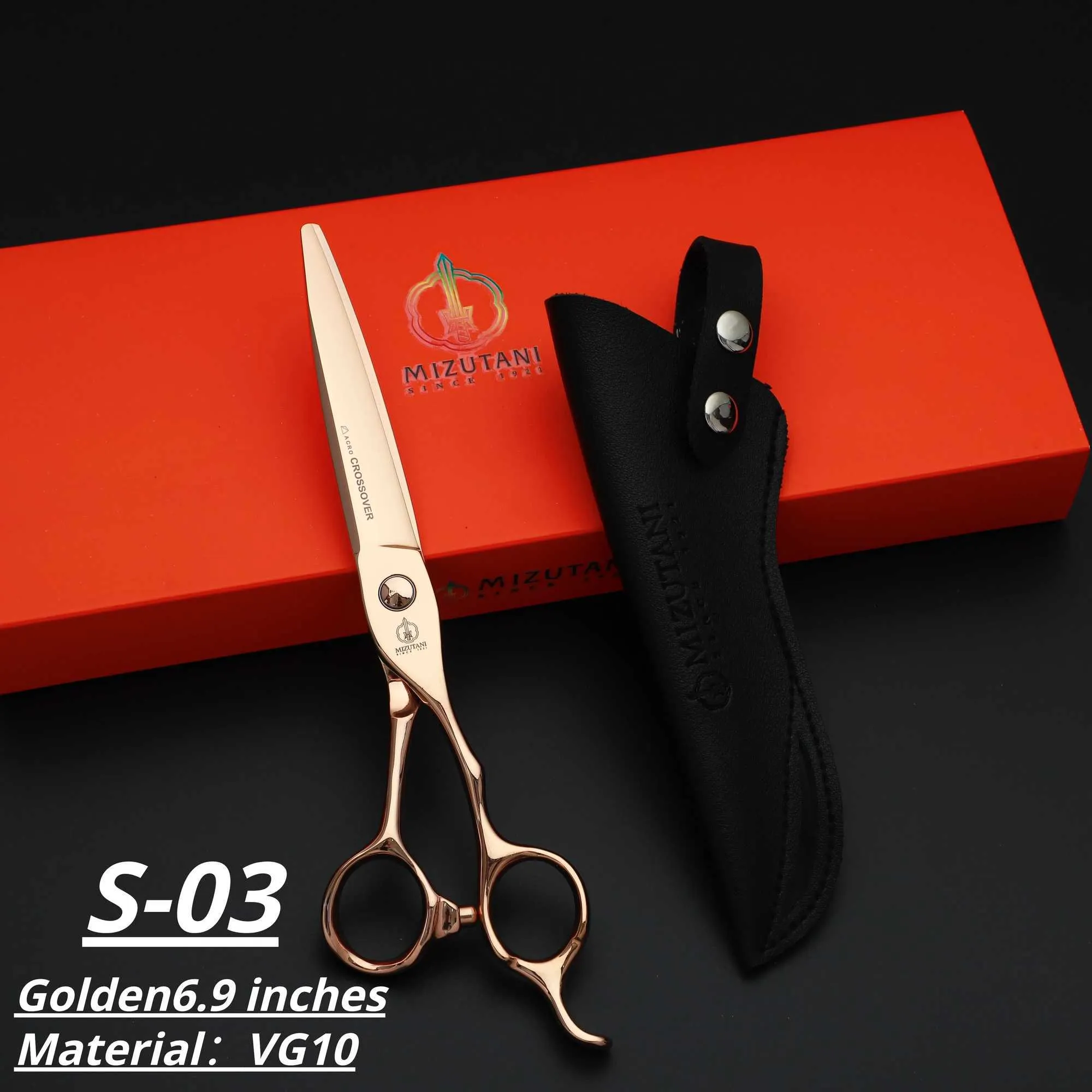 Japan Mizutani VG10 Steel Barber Hair Cutting Scissors 7