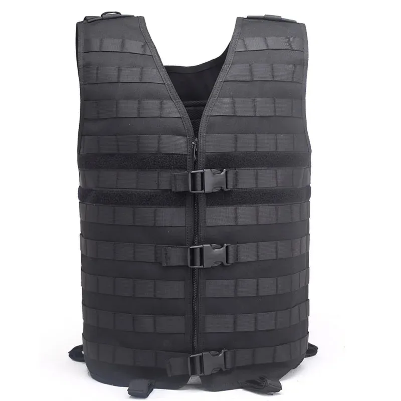 MILITARY TACTICAL VEST Airsoft Molle Combat Plate Carrier Paintball...