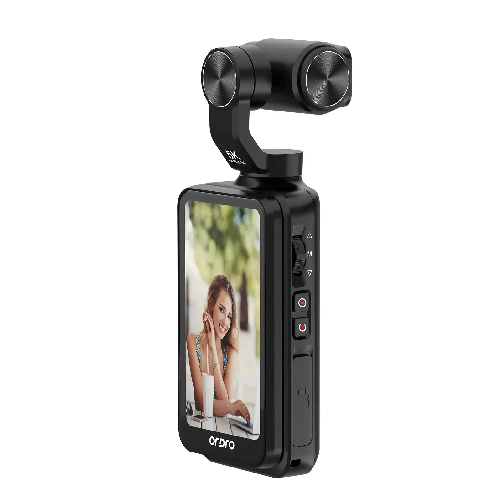 Ordro M5 Vlog Action Pocket Camera 5K 3Axis Antishake Digital Video Camcorder 35 Screen Face Tracking IR Night Vison 240710