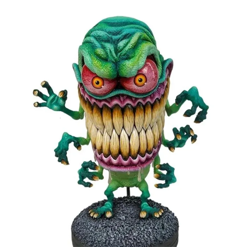 Halloween Angry Big Mouth Resin Tiki Sculpture Scary Monster