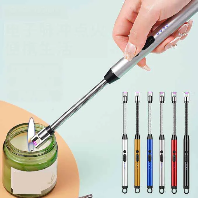 cigarette ignition tools USB Rechargeable Metal Arc Ignition Plasma Lighter Windproof for Cigarettes  Candle BBQ from Dhgate Lighters