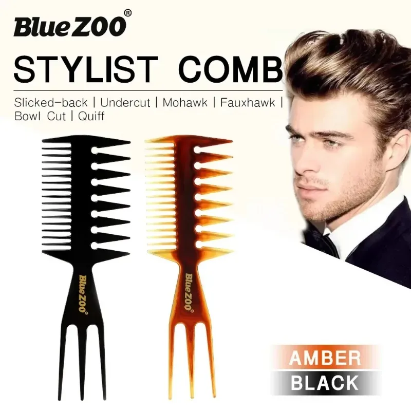 Stylemate Men's Hair Styling Comb & Brush Set For Quiff, Pompadour