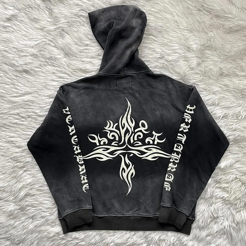 Premium Quality Men's Zip Up Hoodie Vintage Wash Cardigan Sweatshirt, Shop Now!