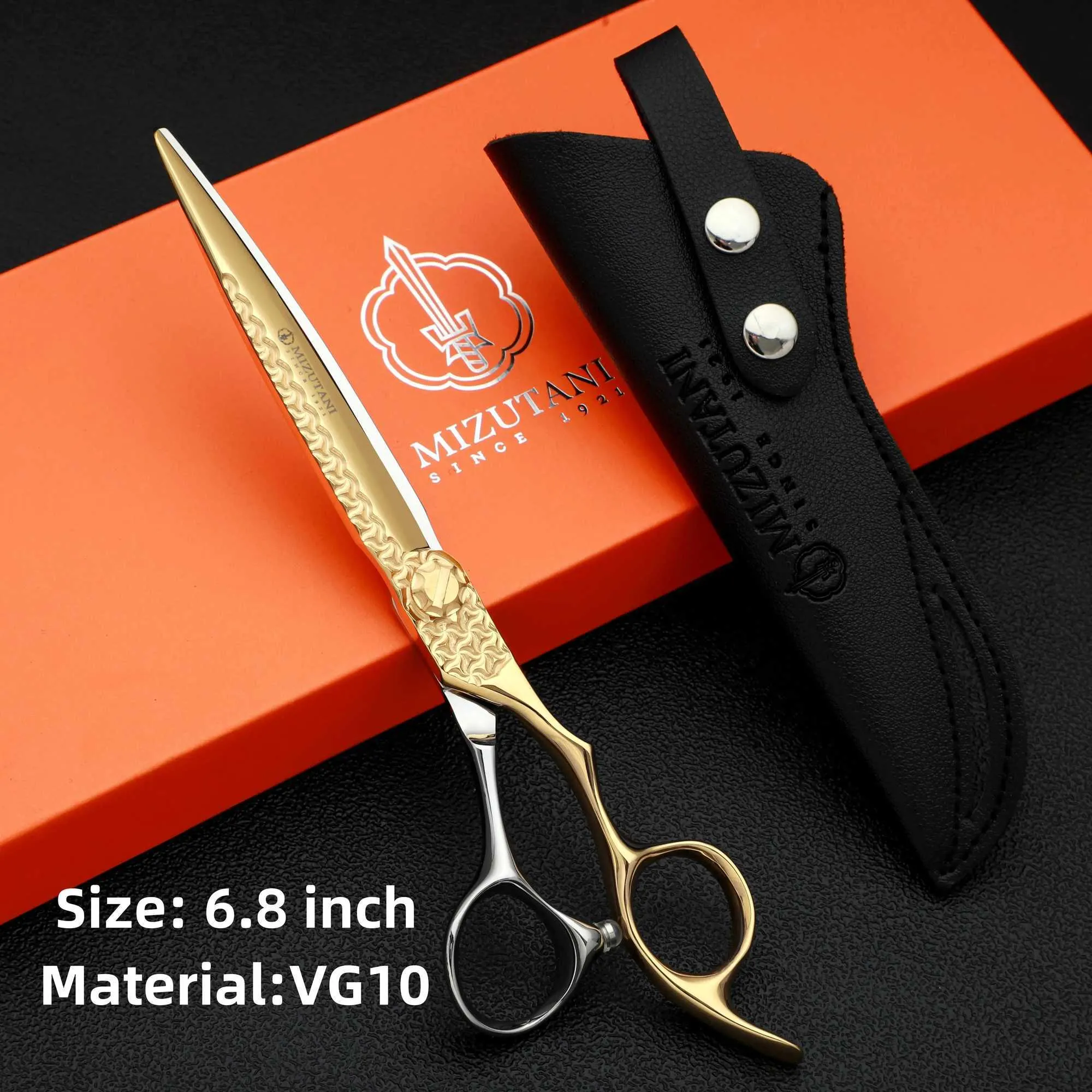 MIZUTANI Barber Scissors 6.3 inch Japan 440c and 9CR13 Stainless