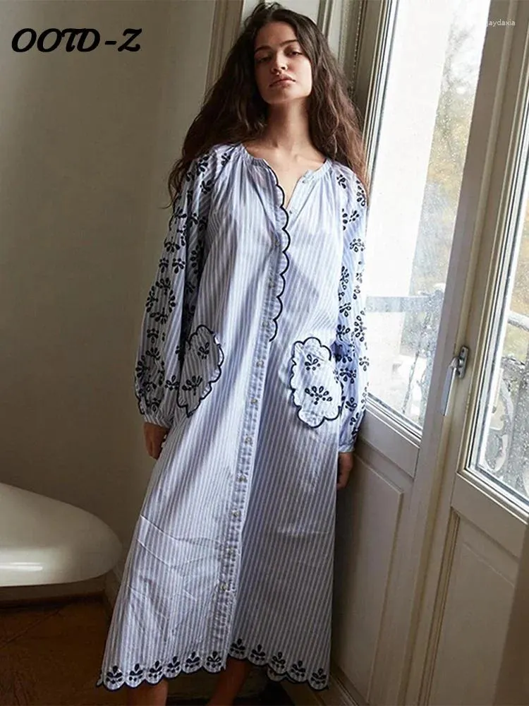 chinese dress ladies Striped Maxi Shirt Dress  Lilla P
