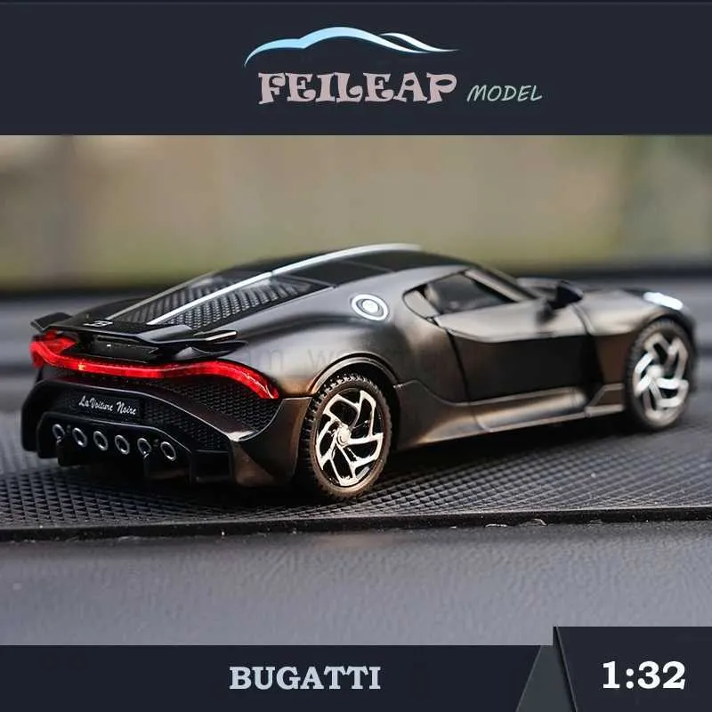 Modèle Réduit Bugatti La Voiture Noire 1:32 En Alliage - Avec Sons Et Lumières, Fonction Pull-back