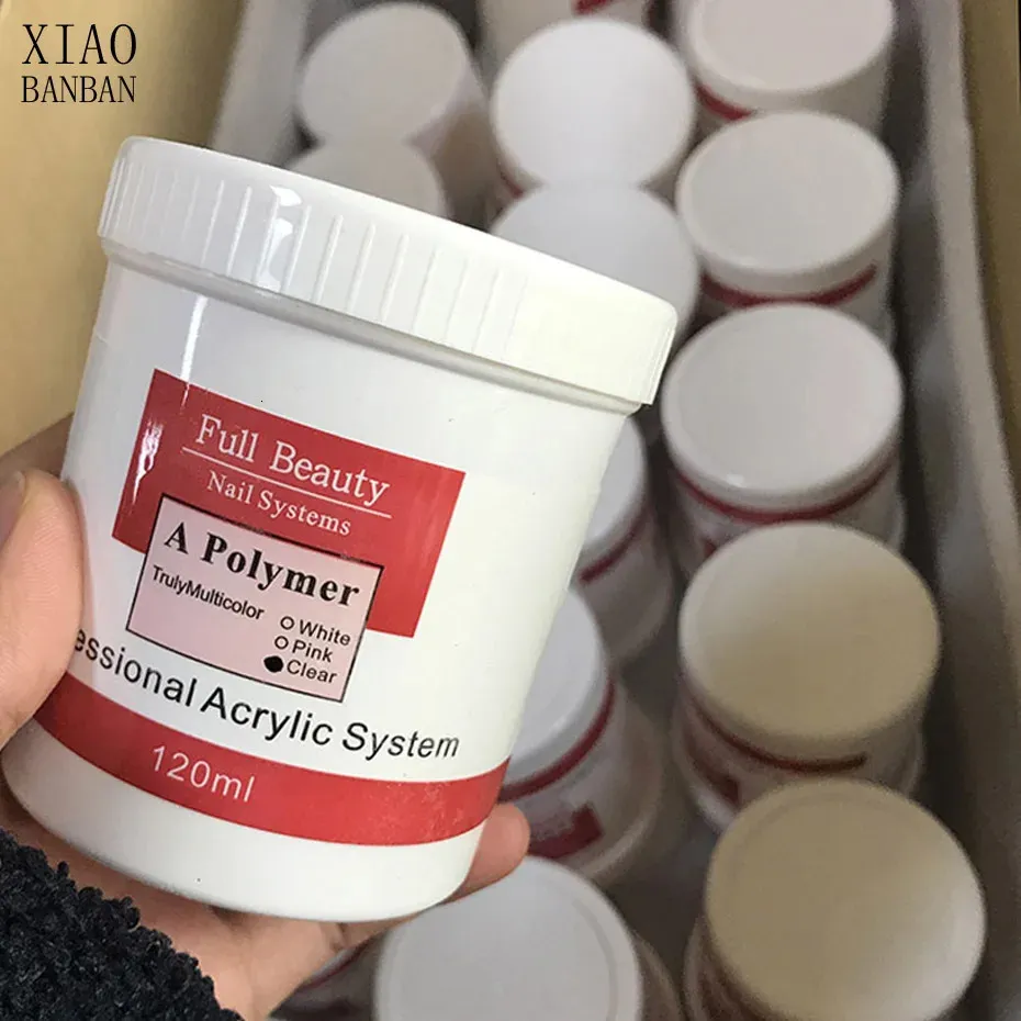 Acrylic Clear Powder for Nails, 3D Nail Art Carving Crystal Polymer ...