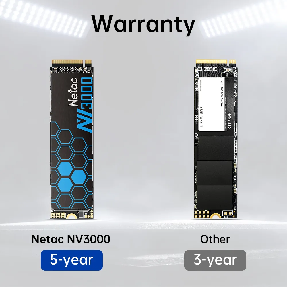 NETAC SSD NVMe M.2 1TB 2TB SSD 3500MB/s Hard Drive M2 2280 SSD HD 250GB 500GB PCIe 3.0 Internal Hard Disk for Laptop Desktop PC