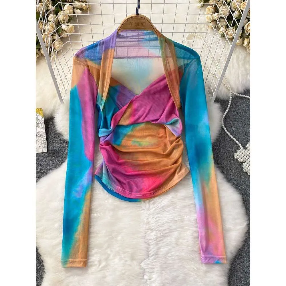 Tie dye mesh t shirt dress new arrivals
