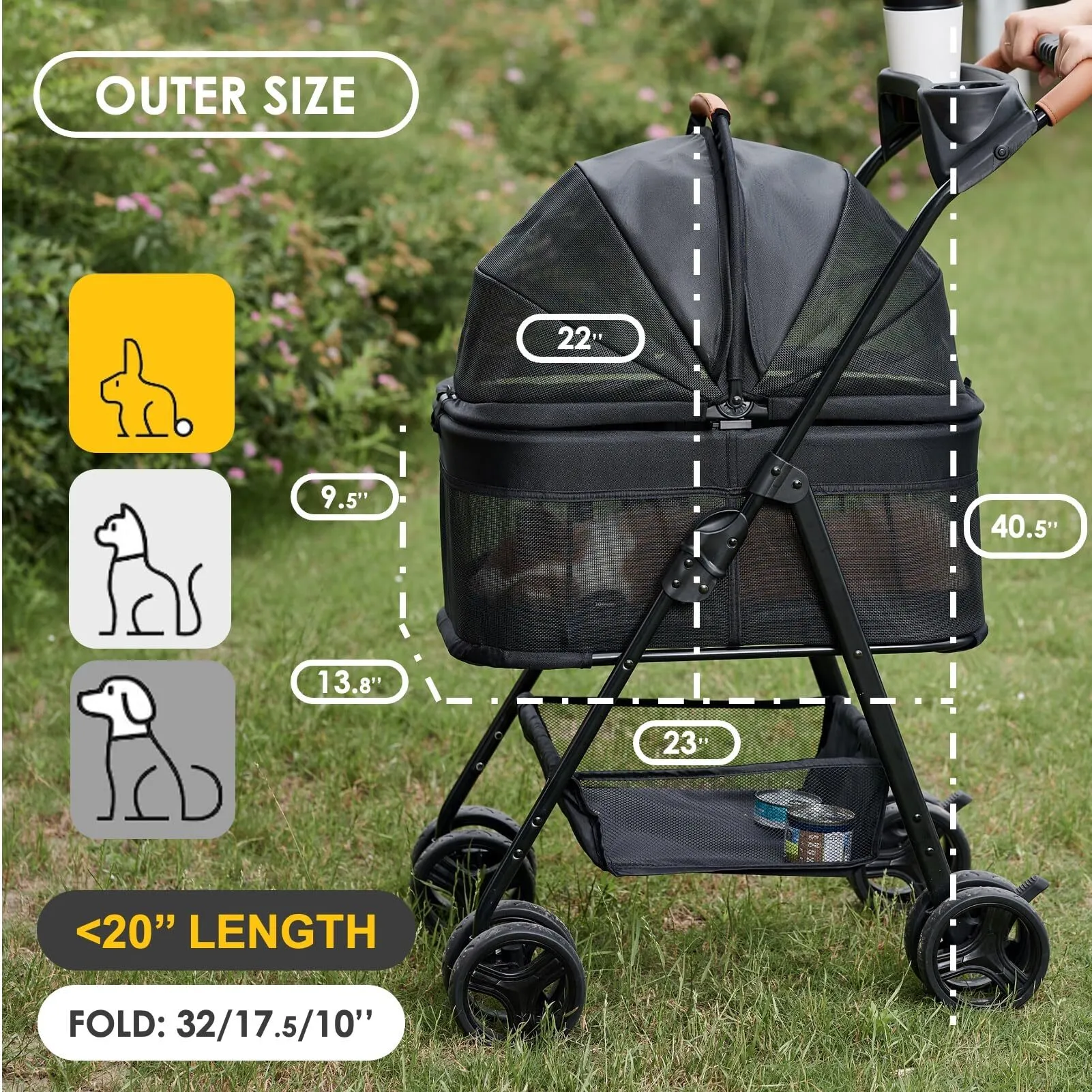 Doggyhut stroller inparticular