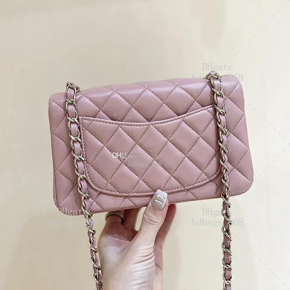 Luxury Mini Flap Crossbody Bag With Chain Strap 20CM High Quality Designer Pink Handbag In Lambskin With Box WC004 From Hdbags 868 350.37 DHgate.Com