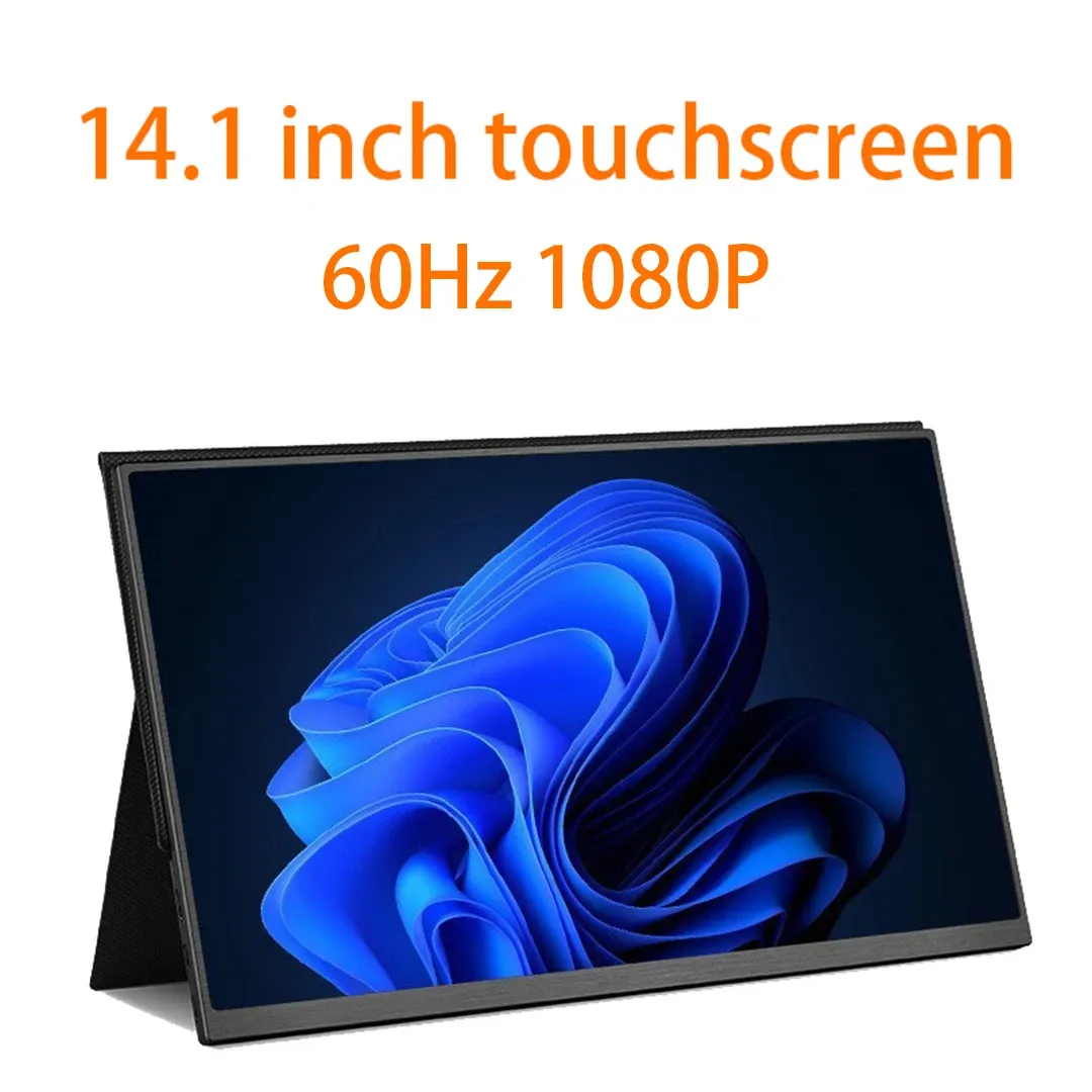 14-Inch 15.6 inchPortable Monitor Touchscreen 1920x1080 HDR Low Blue Light For XBox PS4/ 5 Switch Loptop Cell Phone PC Extension