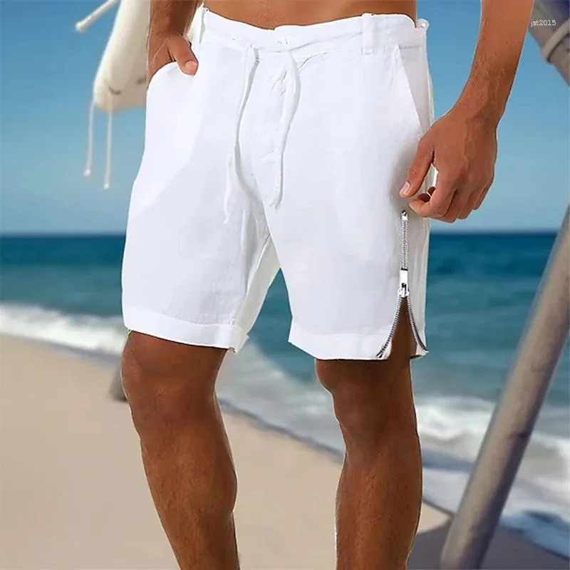Mens linen beach shorts sale