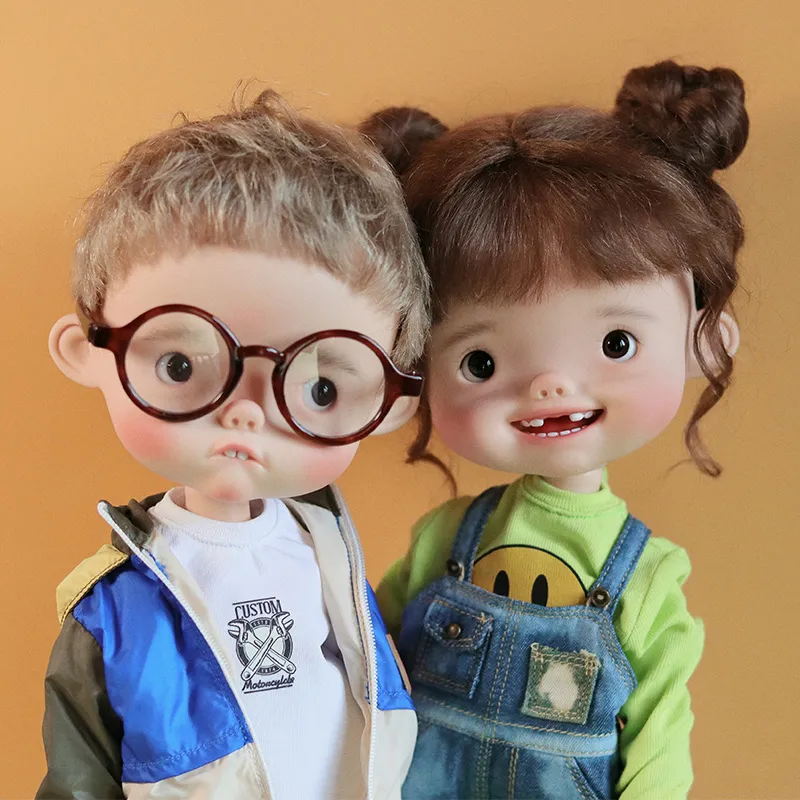 Resin BJD Q Baby Doll: Big Head, Funny Expressions, Pocket Resin BJD Q Baby Doll: Big Head, Funny Expressions, Pocket