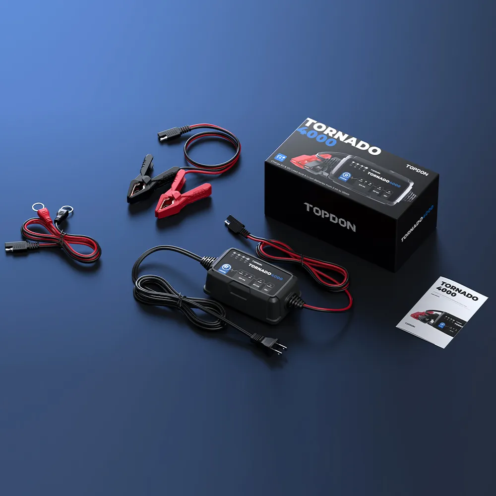 2024TOPDON T4000C Smart Intelligent Car Battery Charger