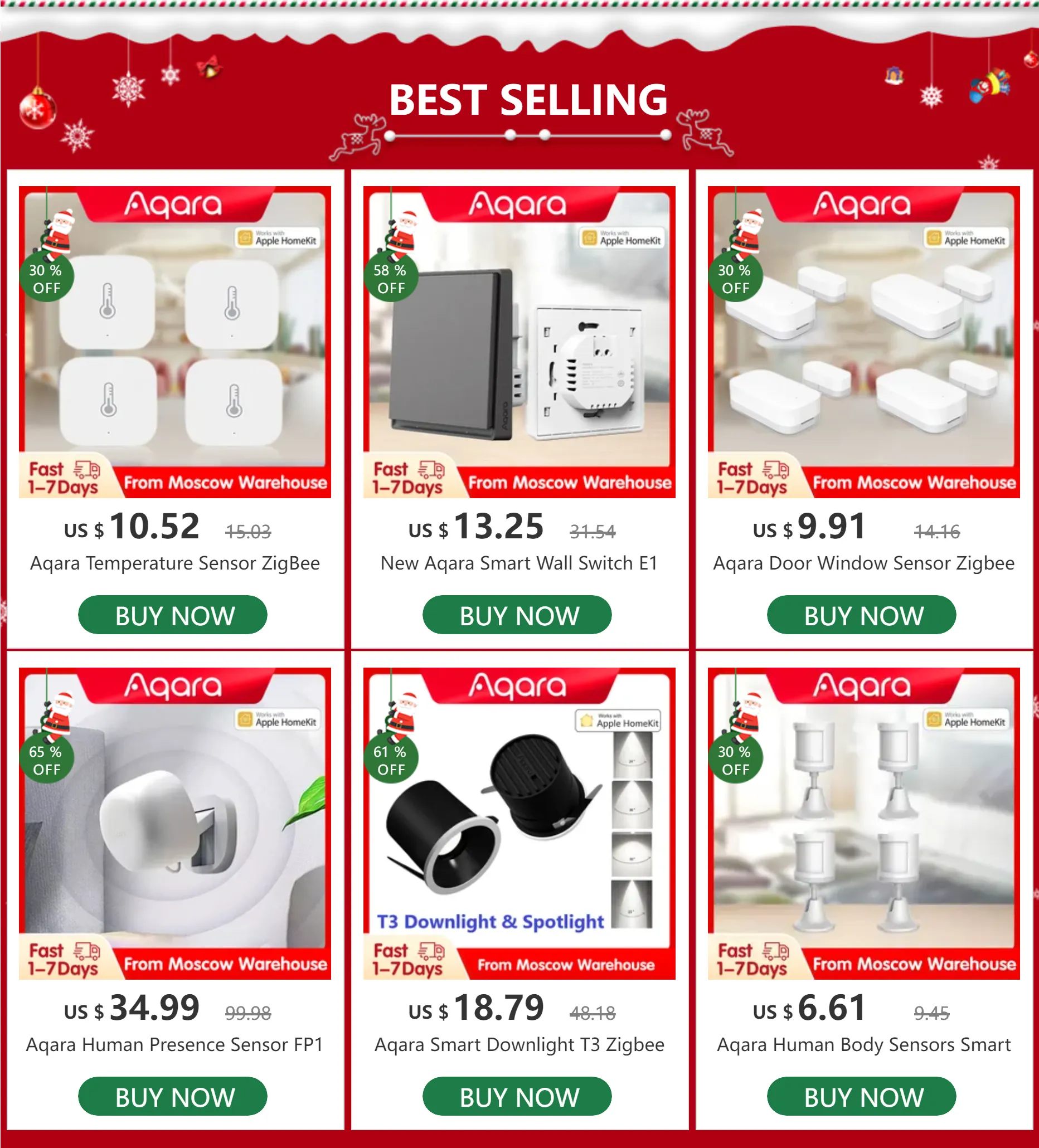 DHgate.com:Aqara Human Presence Sensor FP1 Detector Smart Human body ...
