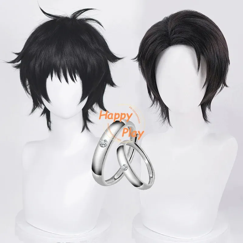 Yuta Okkotsu Anime Cosplay Wig, Short Black Heat-Resistant Synthetic  Halloween Costume Wig with Cap