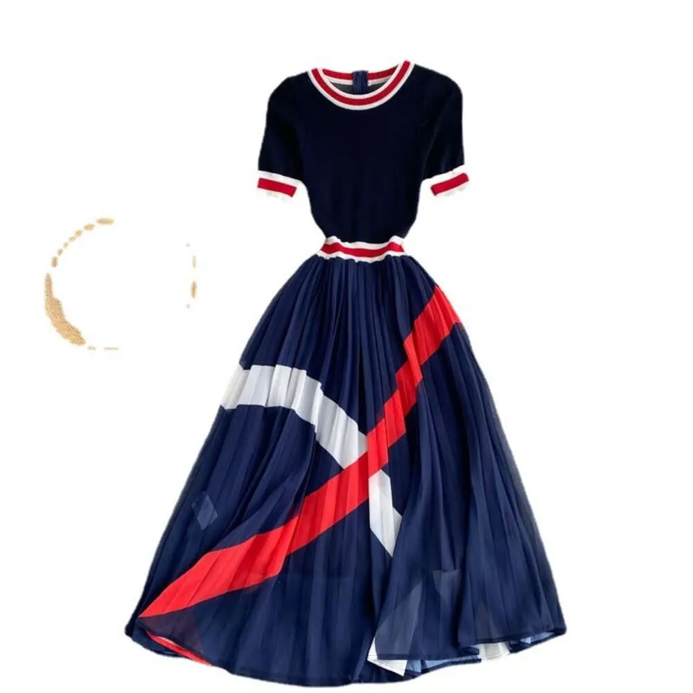 white christmas dresses Pink Color Block Maxi Dress main image 0
