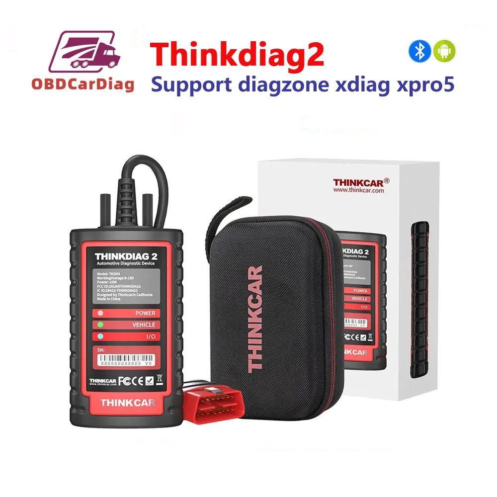THINKCAR Thinkdiag 2 Support Diagzone XDiag Prodiag XPRO5 Software Support CAN FD Protocol All System Diagnostic PK DBScar 7 VII