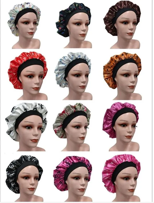 Silky Sleep Cap For Women Wide Brim Sleeping Hat For Hair Protection ...