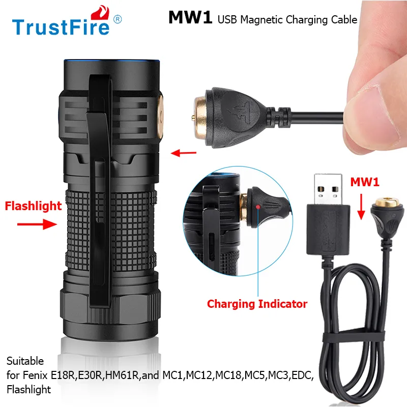 fenix flashlight charger C7 Pro Rechargeable D1 include 0.5 Kastar 3-Pack Battery and AC