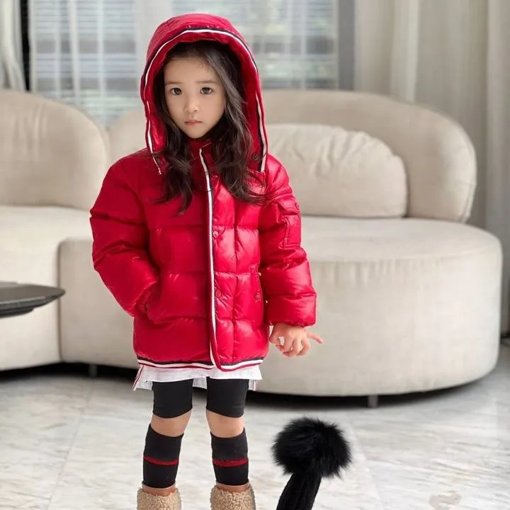 Manteau D'hiver Enfant Garçon/fille - Doudoune Chaude Parka Mi-longue - Tissu épais, Capuche, 2-10 Ans Et 0-18 Mois