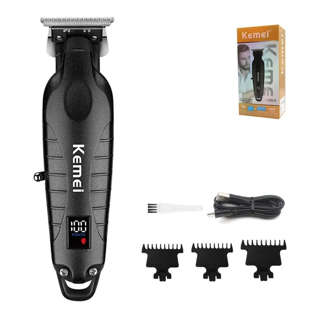 Ahorra a lo Grande en Compras al por Mayor de Kemei Professional Hair  Trimmer KEMEI KM 2293 Pro T Blade Trimmer Cero Cuchilla De Titanio DLC De  Cero,
