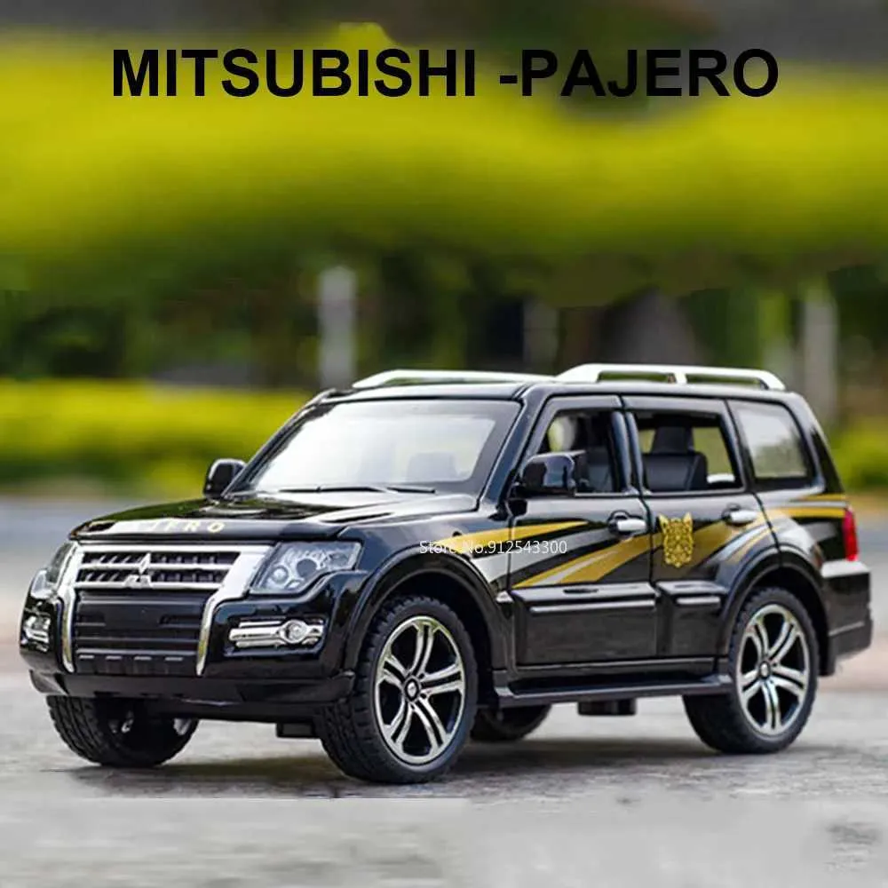 MITSUBISHI PAJERO Alloy suv diecast model cars - Diecast Rubber Tires, 6  Doors, Opener - Perfect Gift for Children 1/32 Scale