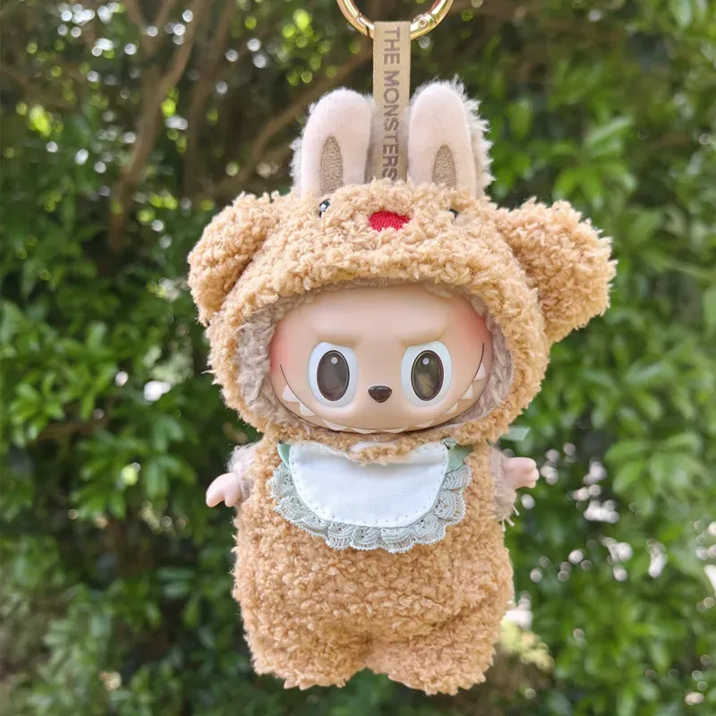 Set di vestiti per bambole di peluche da 17cm, adatti per feste sedute