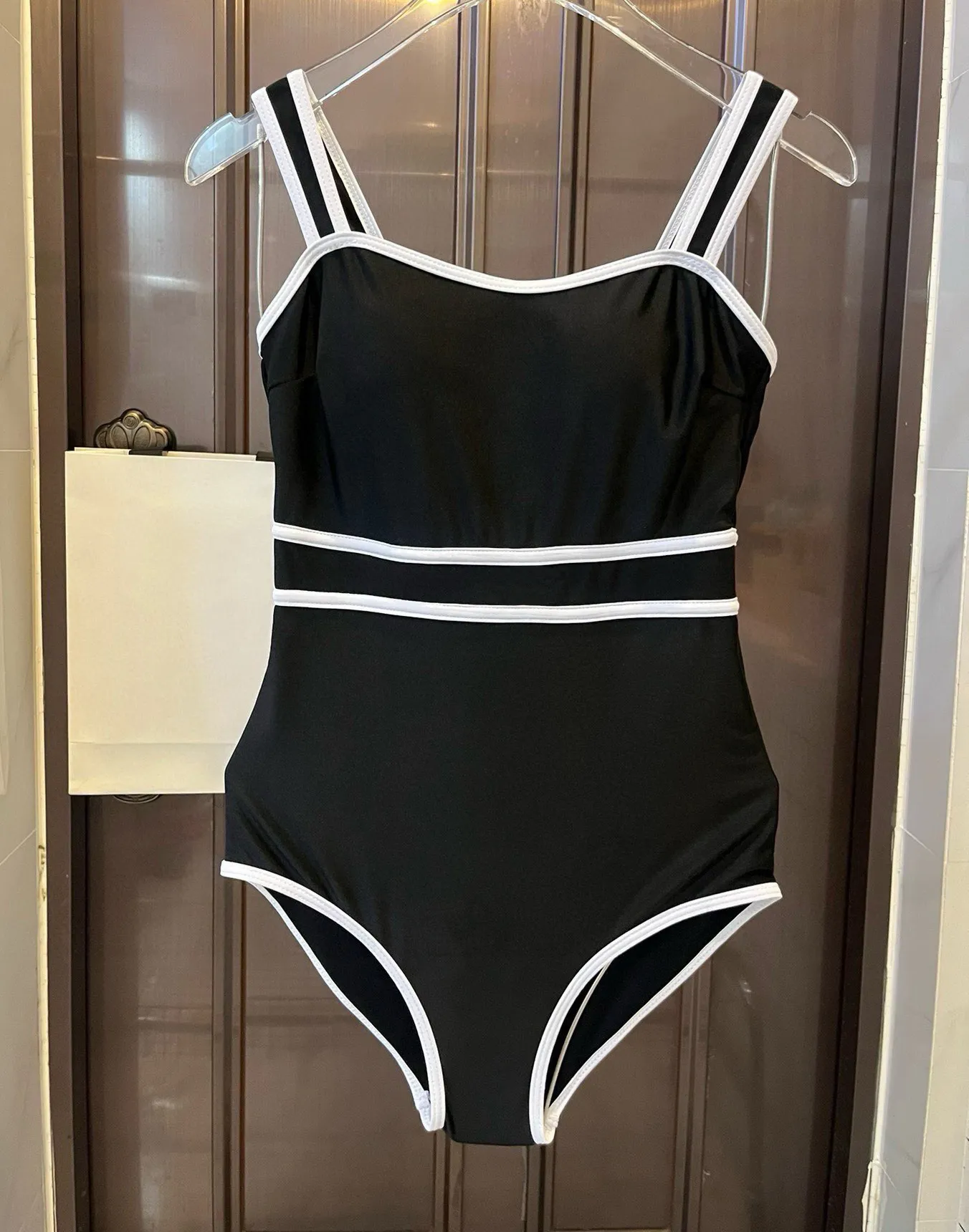 Black designer swimsuit deals