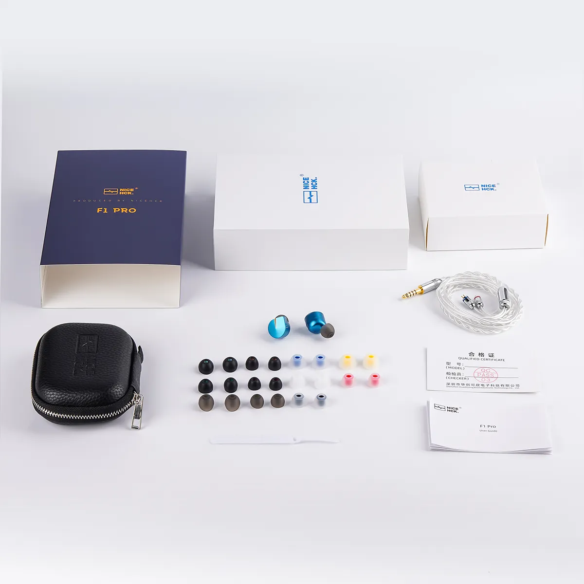 NICEHCK F1 Pro ＋ Cyan Cable 4.4mm 2pin