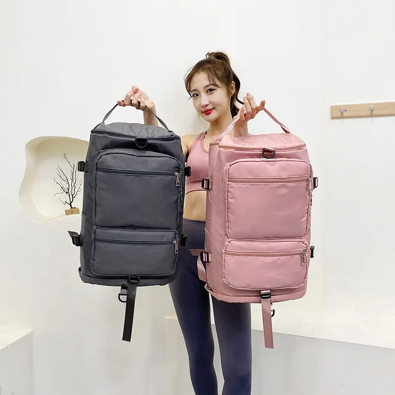 Sac De Sport Brillant Imperméable Grande Capacité - Séparation Humide/sec, 44x20x34 Cm, Tissu Oxford, Pour Gym, Voyage