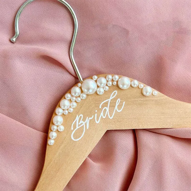 Save Big on Bulk Bridal Hanger Wooden Wedding Dress Hanger With Pearl  Detail Bride, Bridal Shower, Bachelorette Party Gift Best Deals on  DHgate