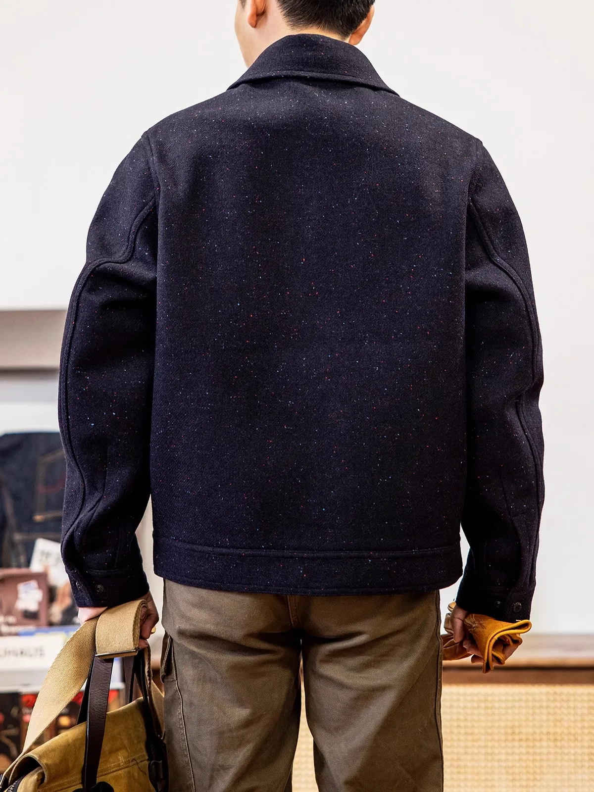Yellowstone Mens Wool Mackinaw Work Jacket - Red Tornado