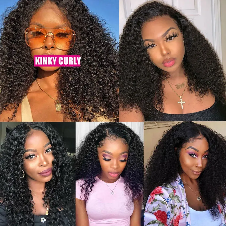 DHgate.com:Brazilian 1/3 Pcs Afro Kinky Curly Hair Extensions 